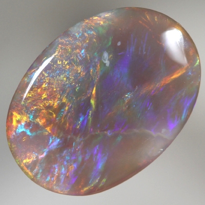 SOLID SEMI BLACK OPAL Flaming with bright and rich colours